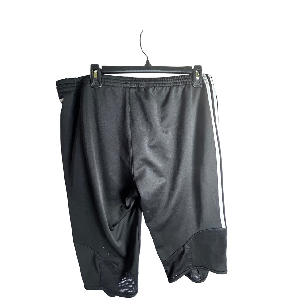 Adidas Clima365 Shorts XL Black 3-Stripe Climacool Mesh Athletic Womens